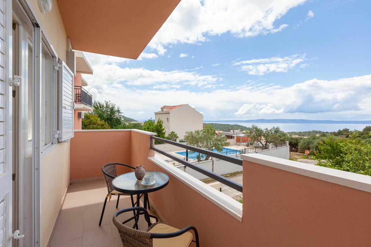 Apartmani Iva, Apartman za 2 osobe, pogled na more, Makarska